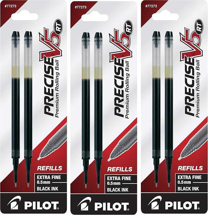 Pilot, Precise V5 RT Liquid Ink Refills, Extra Fine Point 0.5 mm by PilotCorporationofAmerica