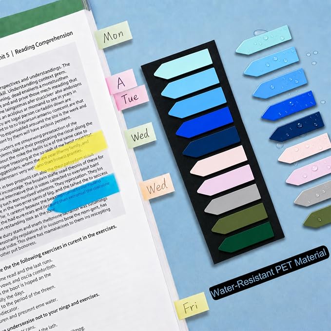 Ericter Arrow Sticky Tabs 1200 PCS Morandi Colors, Sticky Flags Page Markers - Image 5