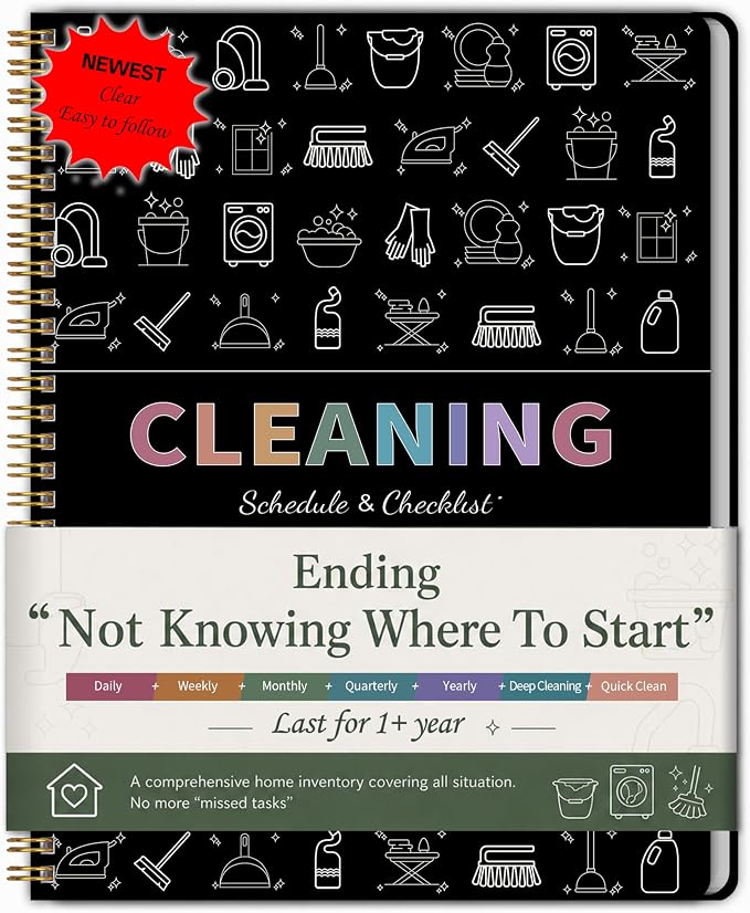 60-Week ADHD Cleaning Planner for Adults & Teens – Stress-Free Cleaning by GOLDPEI