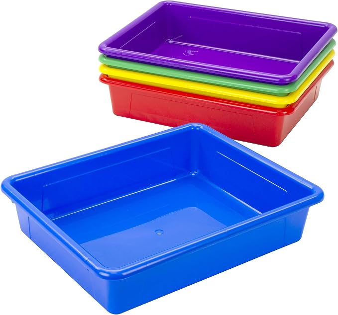 Storex Letter Size Flat Storage Tray – Organizer Bin - Image 4
