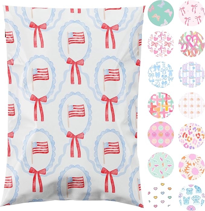 Pretty Package Store 10x13 Designer Poly Mailer 100 Pack Heavy Duty Waterproof by PrettyPackageStore