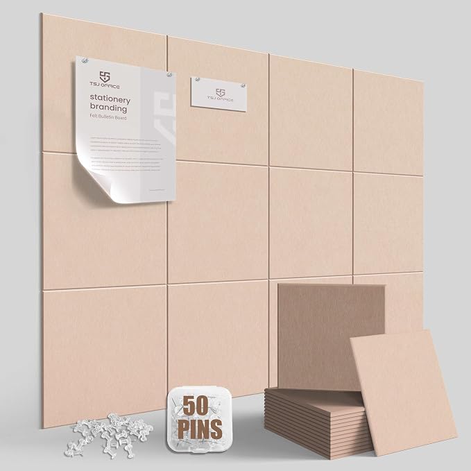 TSJOFFICE Large Cork Board for Wall by TSJOFFICE-WipeCleanThinkGreenWorkSmart
