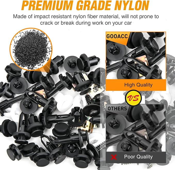 GOOACC 795Pcs Car Push Retainer Clips & Auto Fasteners Assortment 23 Most - Image 4