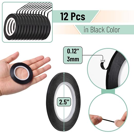 Mr. Pen- Whiteboard Tape, 12 Rolls, 1/8 Inch, Custom Whiteboard Lines, - Image 2