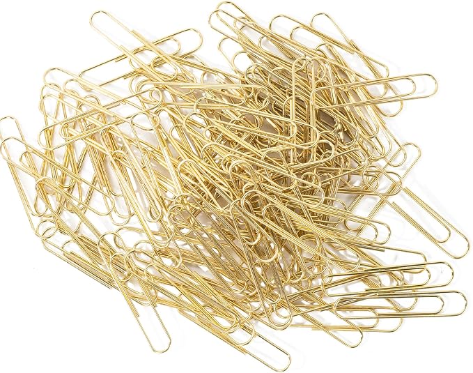 100pcs Gold Paper Clips, Large Paper Clip 2 Inch Jumbo Paperclips, Smooth Heavy - Image 4