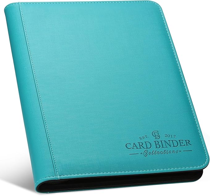 9 Pocket Card Binder, Premium Zip Trading Card Binder, 540 Double Sided Pocket by Foalgo