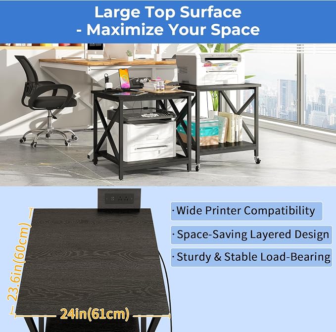 METYERRY Large Printer Stand - Image 7