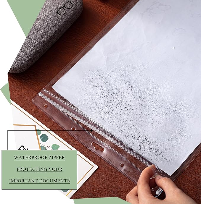 10 Pcs Heavy Duty Sheet Protector 8.5 x 11 Inch Job Ticket Holder Waterproof - Image 7
