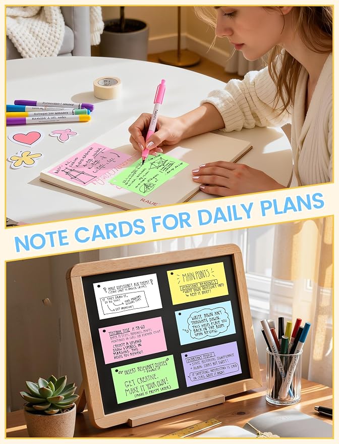 Blank Index Cards with Ring, 12 Pack of 100 - Image 7