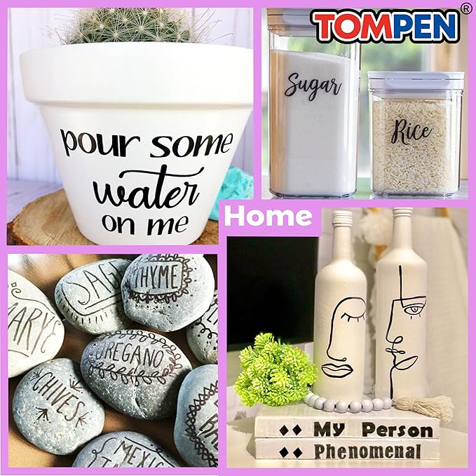 Black Permanent Markers,Fine Tip,160 Pack Bulk,Waterproof Permanent Marker Pens with Quick Drying on Wood,Plastic,Paper,Metal,Mirror for Office School Classroom Home-DeskLoop Office