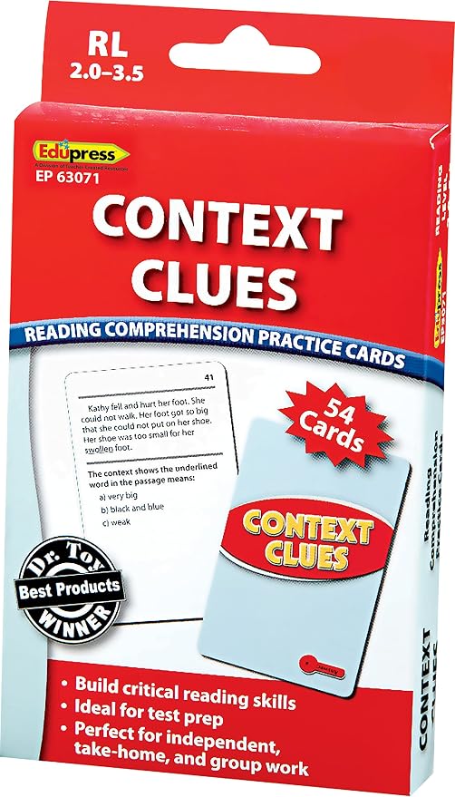 Edupress Reading Comprehension Practice Cards, Context Clues - Image 4
