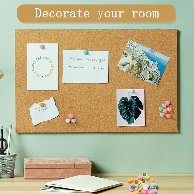30Pcs Cute Push Pins Decorative Thumb Tacks, Bulletin Board Tacks, Cork Board - Image 3