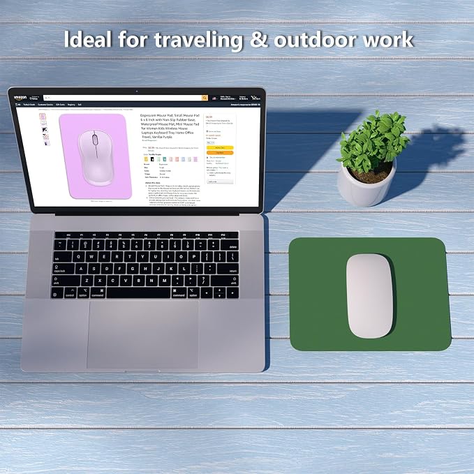 Dapesuom Small Mouse Pad, 6 x 8 Inch Thick Rubber Premium-Textured Non-Slip - Image 7