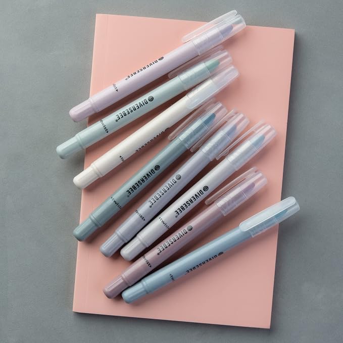 DIVERSEBEE Bible Highlighters and Pens No Bleed, 8 Pack Assorted Colors Gel - Image 4