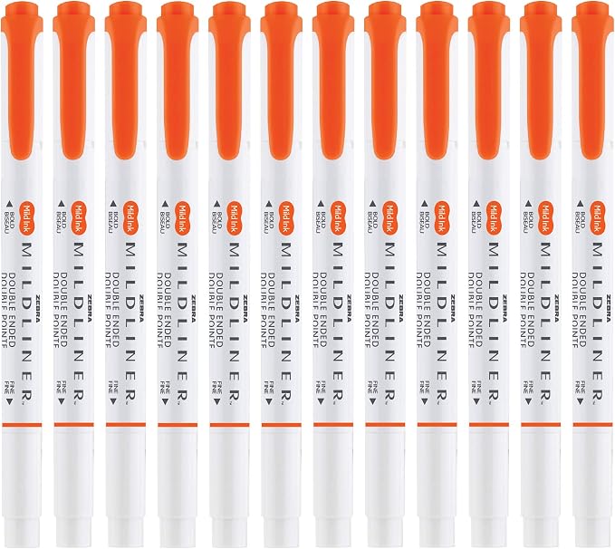 Zebra Pen Mildliner Dual-Tip Highlighters, Broad and Fine Tips, No Bleed - Image 3