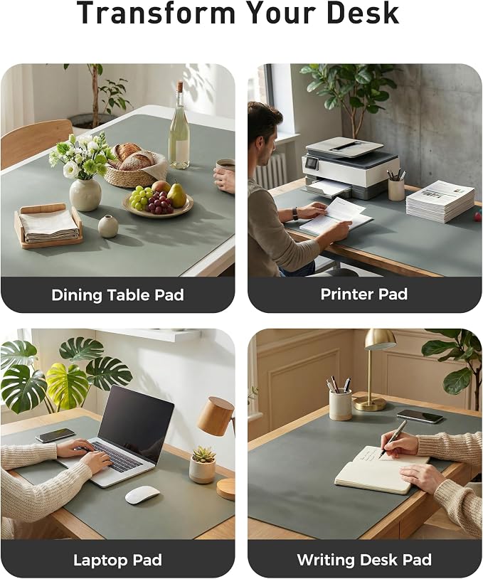 Aothia Faux Leather Desk Mat - Image 6