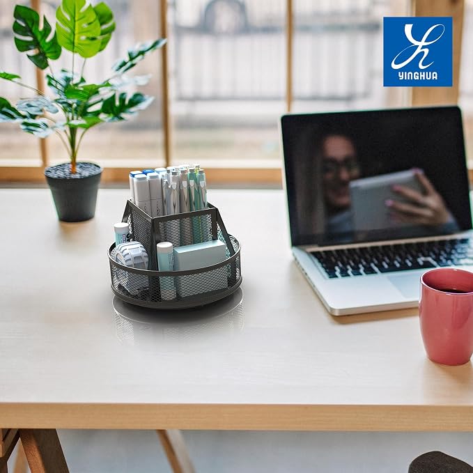 YINGHUA Metal Mesh Desk Organizer - Image 7