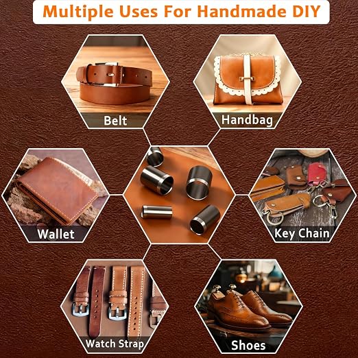 Leather Circle Cutter Tool Set, 13 Pieces Small Circle Punch Tools - Image 8