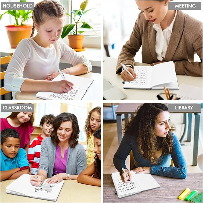 feela 5 Pack Journal Notebook Bulk for School, Hardcover Business Notebooks Classic Ruled Lined Journals with Pen Holder for Work Note Taking, with 5 Black Pens, 120 GSM, 5.1”x8.3”, A5, Gray-DeskLoop Office