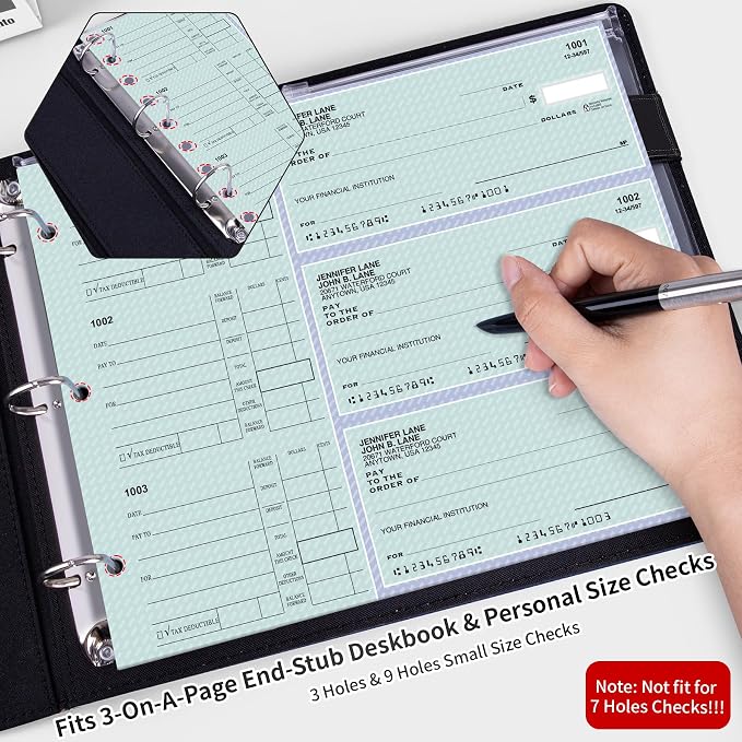 Antner 3 Ring Personal Check Binder - Image 6