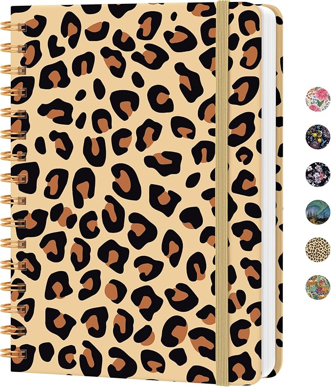 CICPAP Lined Spiral Journal Notebook, A5 College Ruled Notebook by CICPAP