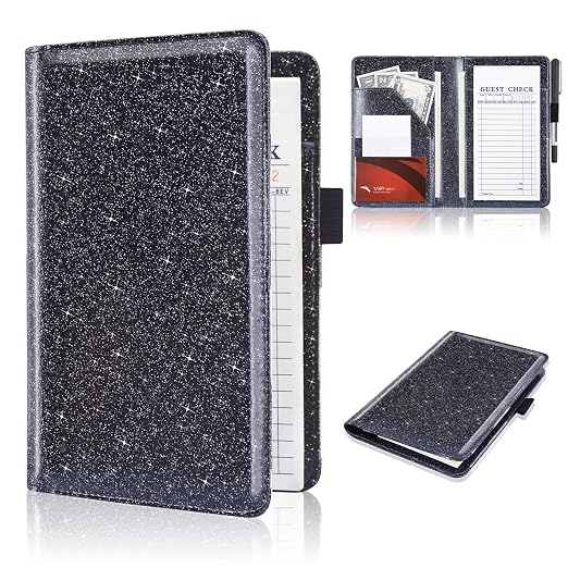 ACdream Server Books for Waitress, Guest Book Note Pad, Cute Pocket Leather by ACdream
