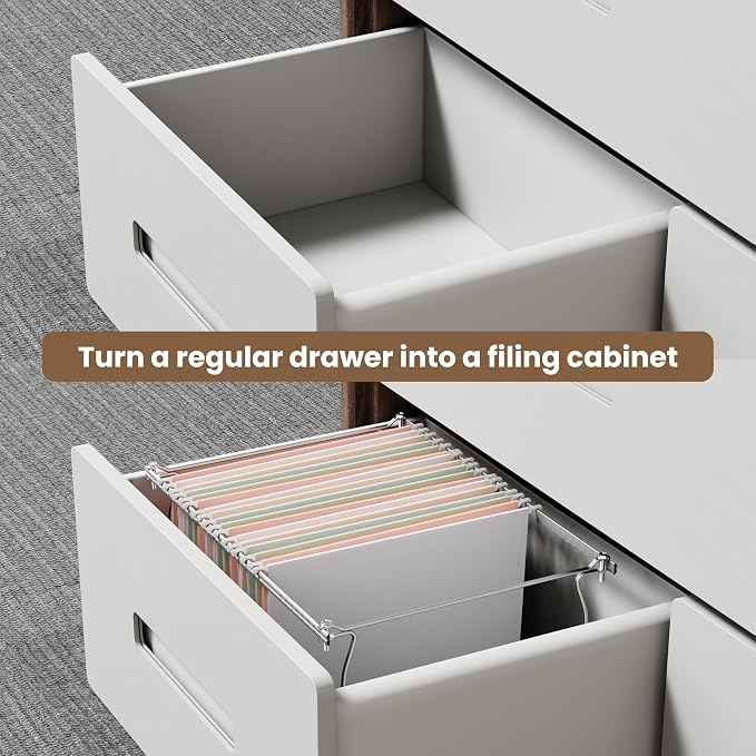 SUNEE Hanging File Folder Frame, Letter Size File Drawer Organizer - Image 6