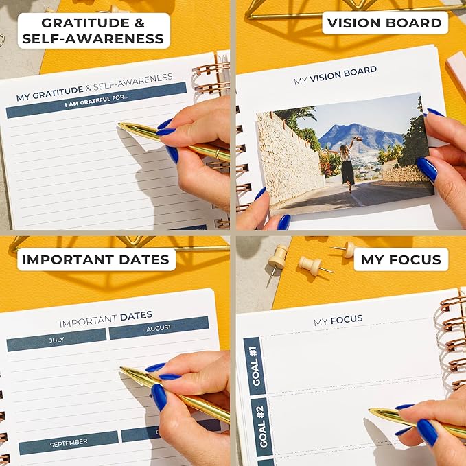 Clever Fox Planner 2nd Edition Spiral – Colorful Weekly & Monthly Goal Planner, Time Management & Productivity Organizer, Undated (White)-DeskLoop Office