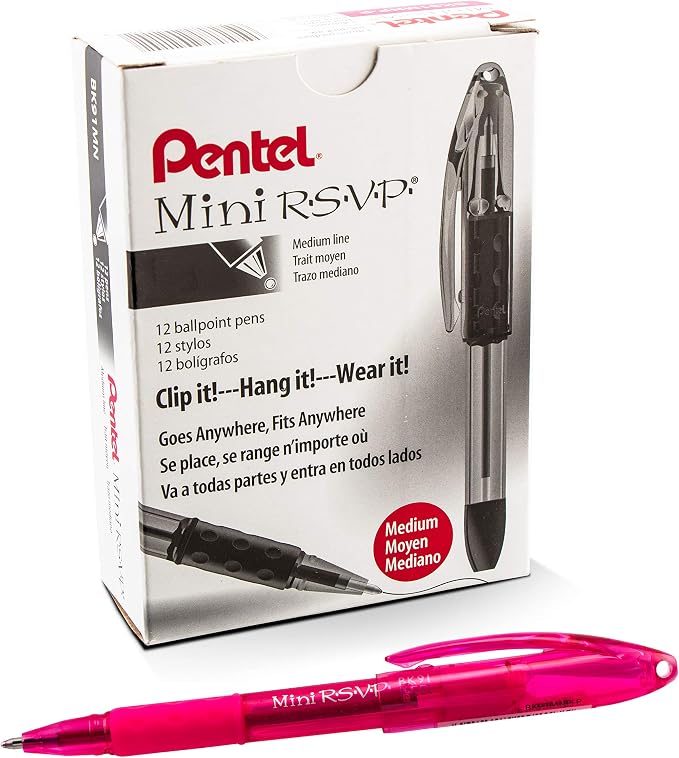 RSVP Mini Ballpoint Pen, Medium Line by PentelofAmerica