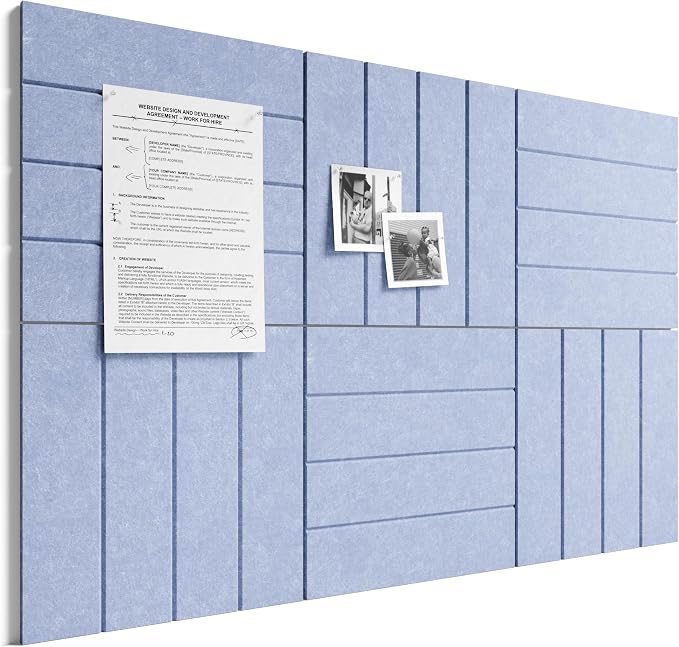 Bumusty Large Cork Board Alternative-36 x 24" Felt Bulletin Board Tiles by BUMUSTY