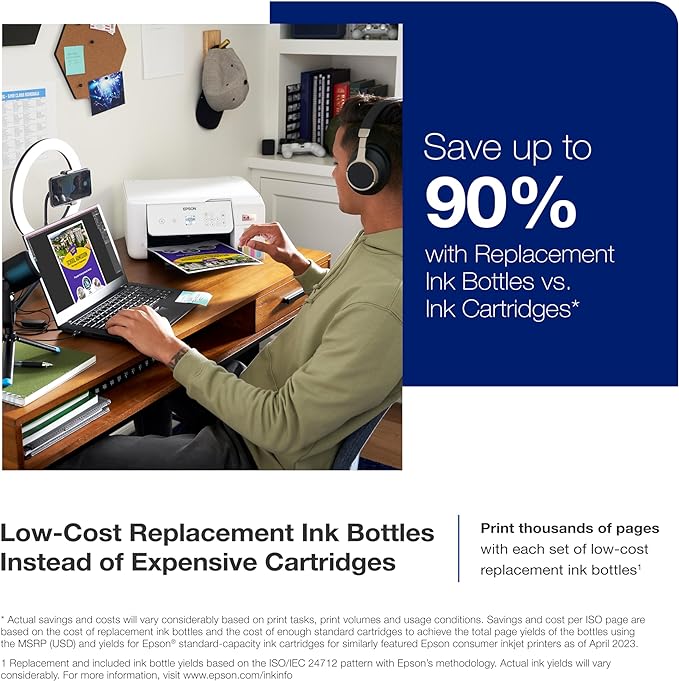Epson EcoTank ET-2800 Wireless Color All-in-One Cartridge-Free Supertank Printer & EcoTank ET-4800 Wireless All-in-One Cartridge-Free Supertank Printer-DeskLoop Office