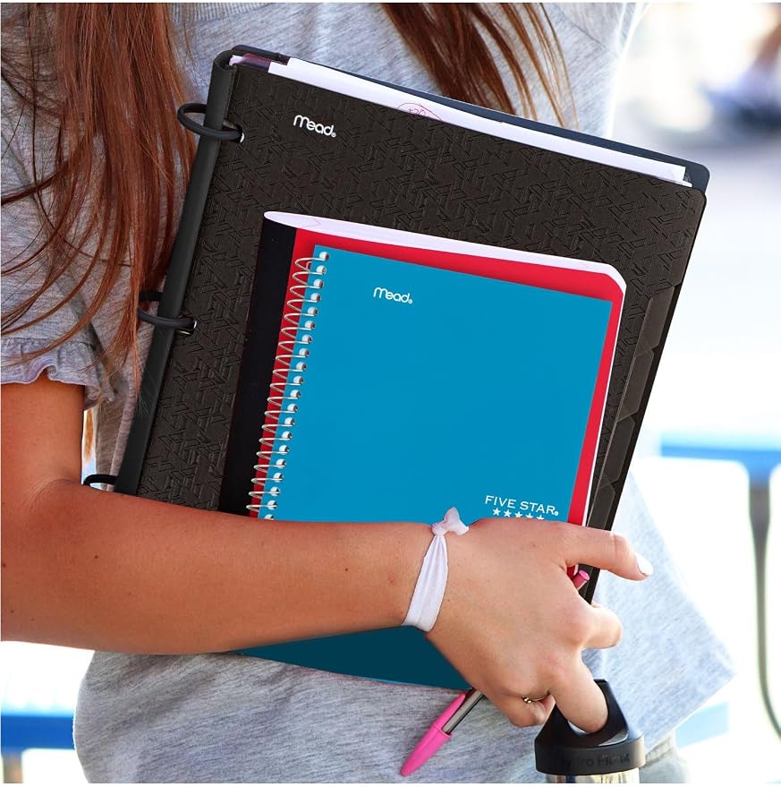 Five Star Spiral Notebook, 2 Subject, College Ruled, 9 1/2" x 6" 80 Sheets - Image 6