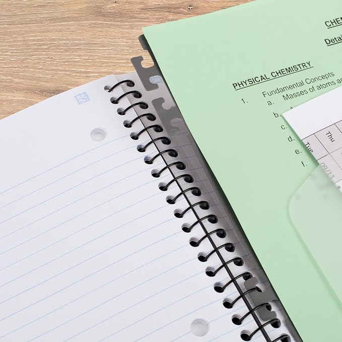 Five Star Advance Spiral Notebook + Study App, 5 Subject, 8.5" x 11" College - Image 5