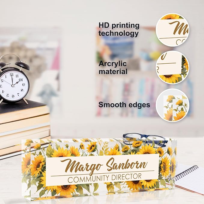 Personalized Office Name Plate, Custom Name Plate - Image 4