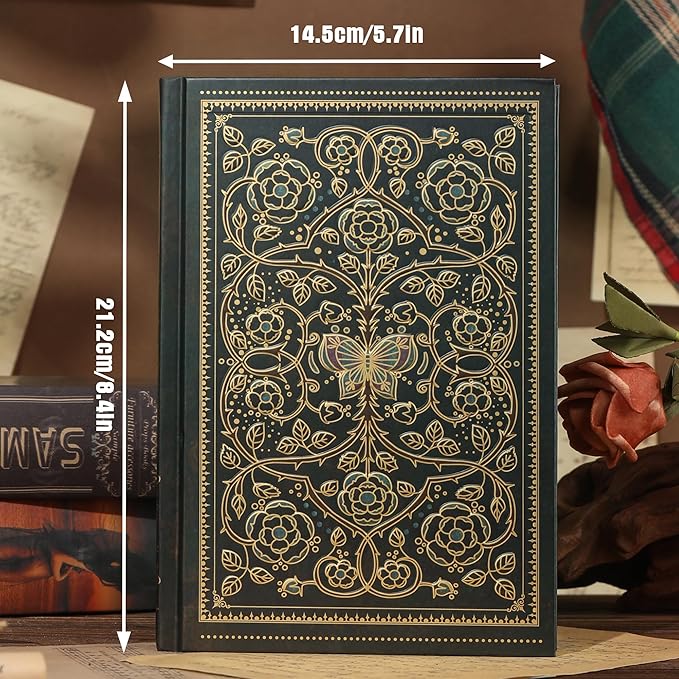 Line Notebooks for Women Men, A5 Aesthetic Hardcover Ruled Diary, 100 GSM Journals for Writing for Work, Note Taking, Office School-DeskLoop Office