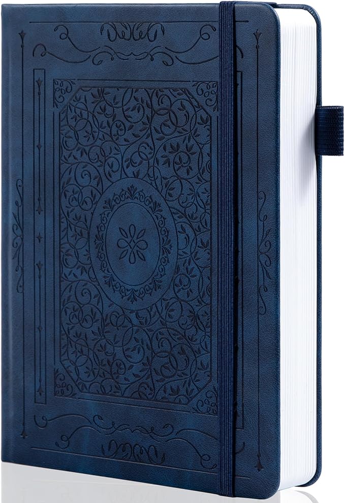 TIEFOSSI Bullet Dotted Journal Notebook, 160gsm 256 Numbered Thick Paper, A5 Hardcover Dotted Grid Diary for Women Men Work Writing, Bullet Journaling, Drawing, 5.8 x 8.3 in-DeskLoop Office