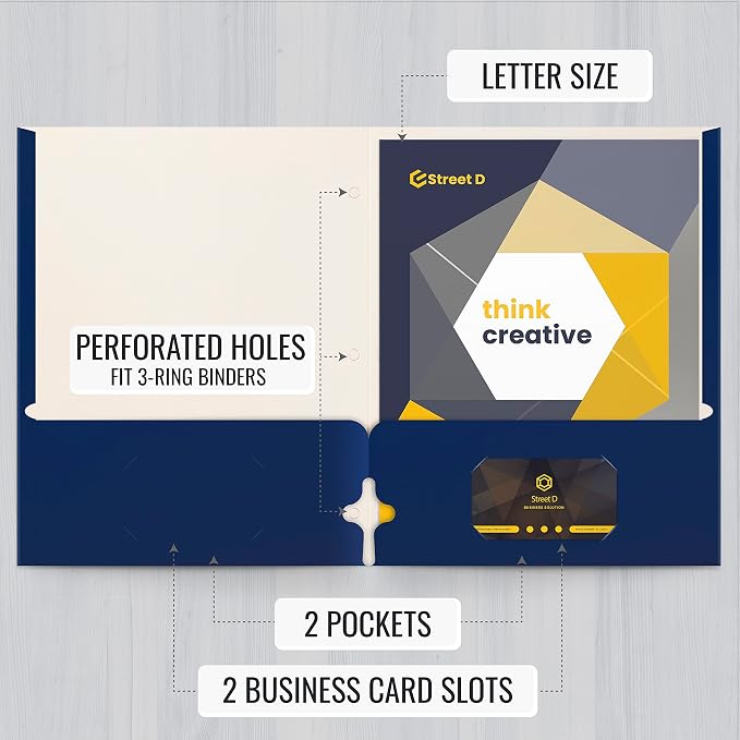 Better Office Products Blue Folders - Image 2