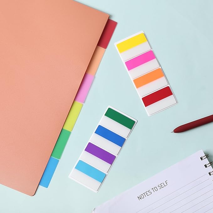 Mr. Pen- Sticky Index Tabs, 240 Pcs, Vibrant Sticky Tabs for Notebooks, Page Markers, Page Tabs for Binders, Page Tabs Sticky Tabs for Books, Notebook Tabs, Book Sticky Tabs for Notebooks-DeskLoop Office