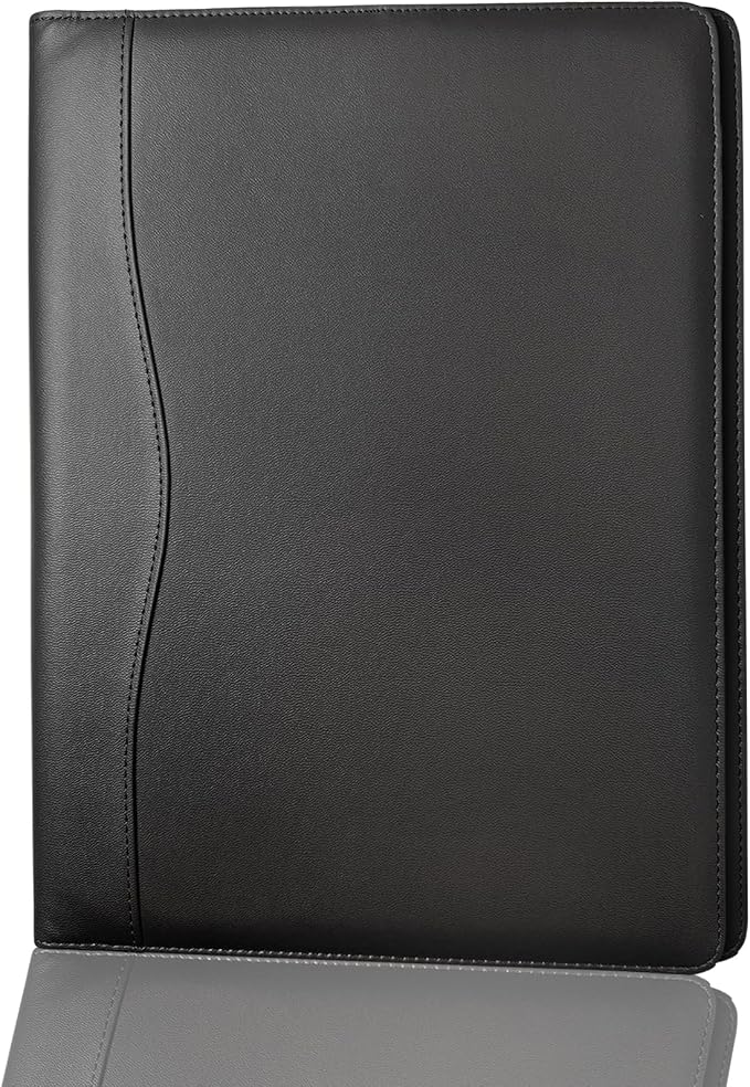 Portfolio Folder Padfolio with A4 Clipboard, PU Leather Portfolio Clipboard - Image 7