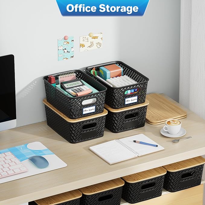 Anysig 8 Packs Plastic Storage Bins - Image 6