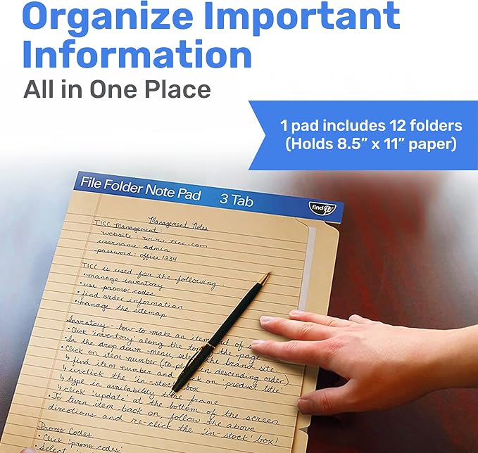 Find It File Folder Notepad - Image 2