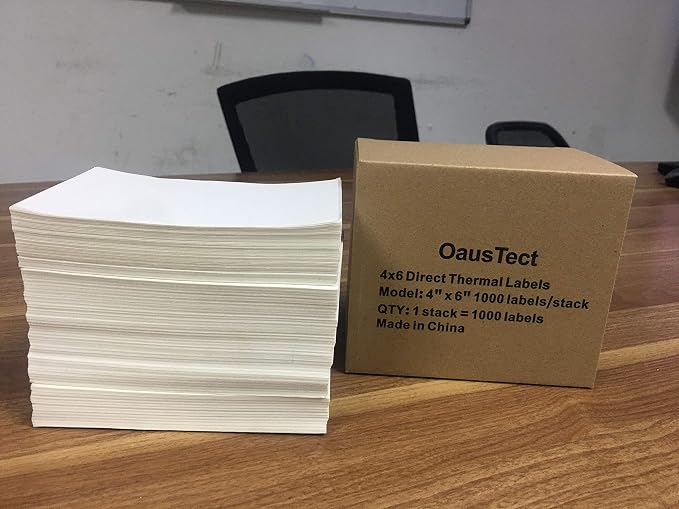 OausTect 4x6 Shipping Label 1000 Fanfold Labels - Image 7