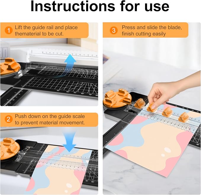 4 in 1 A4 Craft Paper Cutter Rotary Trimmer - Image 4