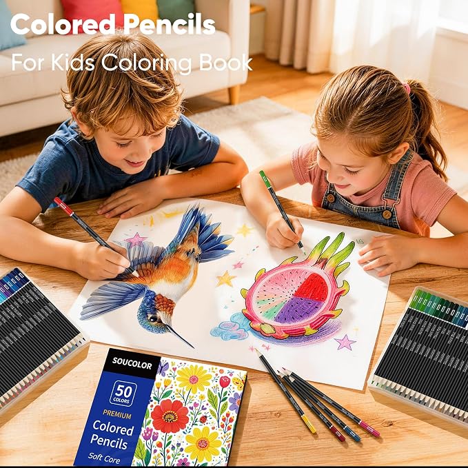 Soucolor 50 Colored Pencils - Image 6