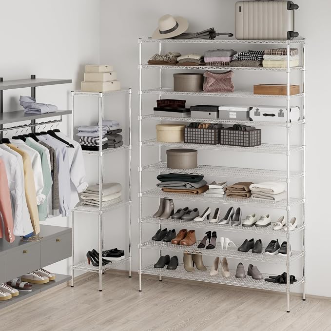 Regal Altair 18" Deep x 60" Wide x 96" Height Wire Shelving Kit | 10-Tier | NSF - Image 4