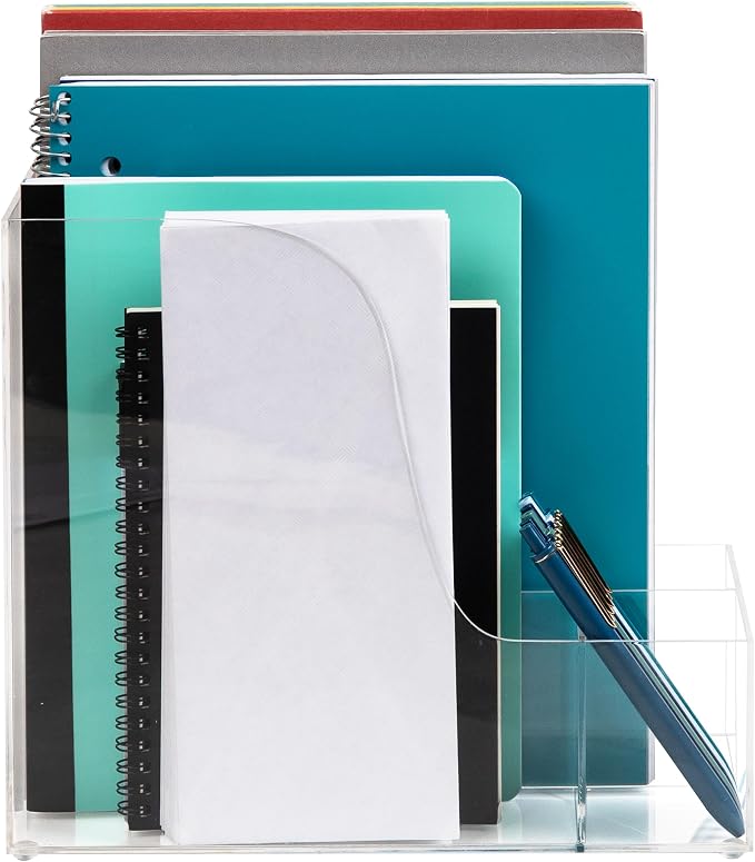 Mind Reader Vertical File Storage, Desktop Organizer, Magazine Holder - Image 5
