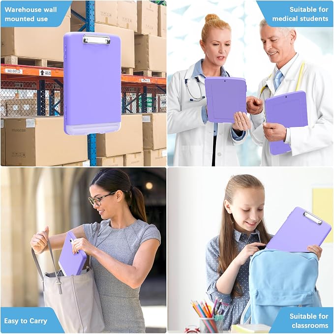 Hongri Clipboard with Storage with Pen Holder, Folder Nursing Clip Board 8.5 x - Image 7