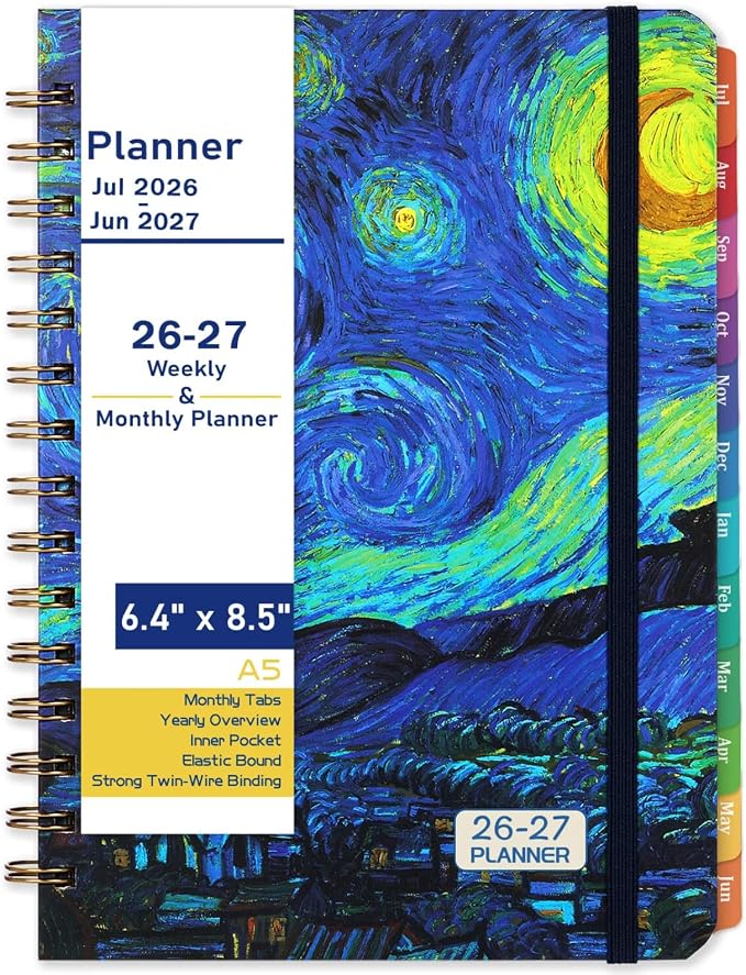 2026-2027 Planner, Weekly and Monthly Academic Planner 2026-2027, Jul.2026 by Indeme