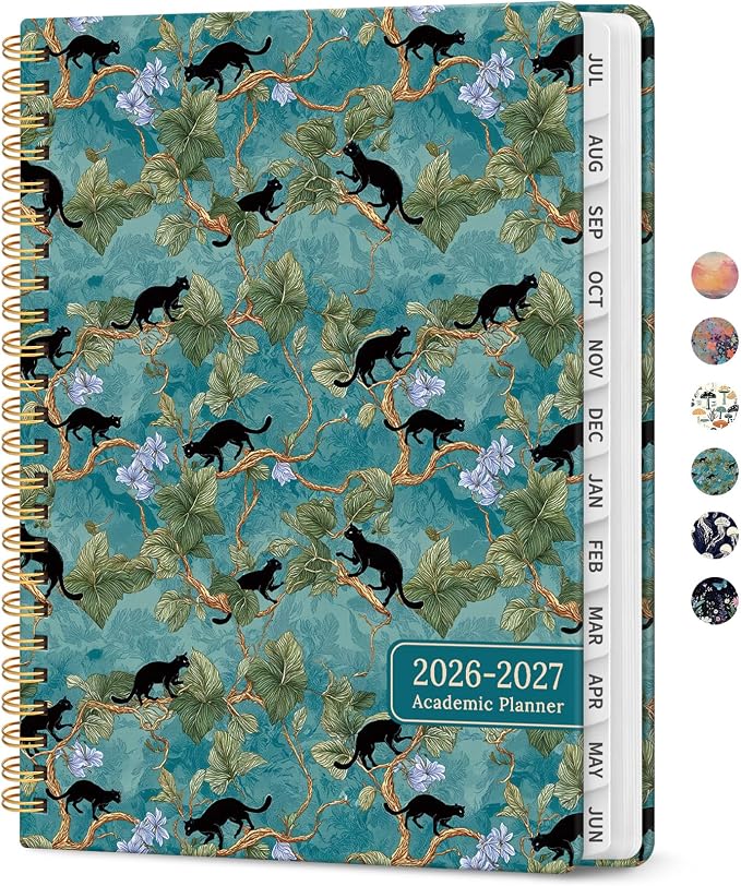 Planner 2026-2027, Academic Year Weekly and Monthly Calender Planner, from Jul by Taja