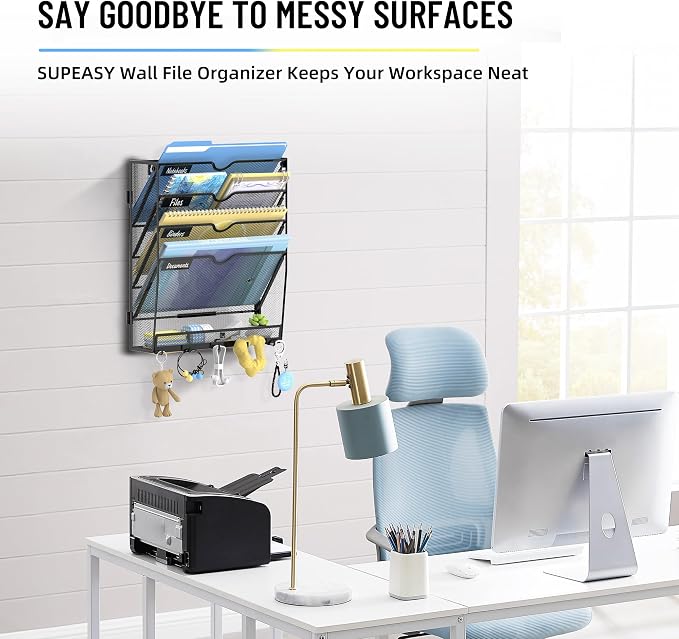SUPEASY 5 Tier Wall File Organizer - Image 5
